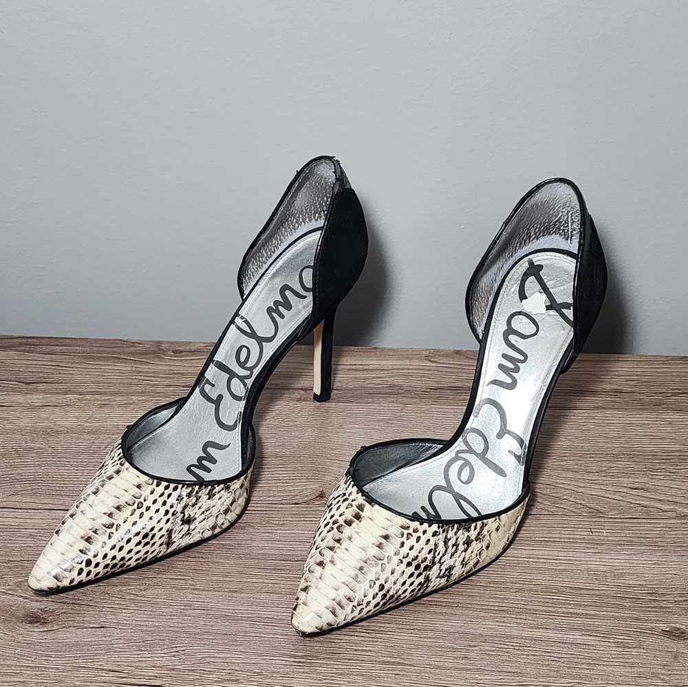 Sam Edelman Snake Print Heels